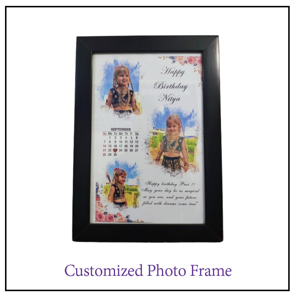 Happy Birthday Customized Photo Frame